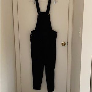 Black Denim Overalls